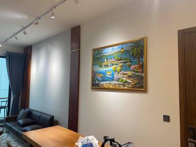 Phòng khách D'Edge Quận 2 Căn hộ D'Edge tầng cao, view thành phố.