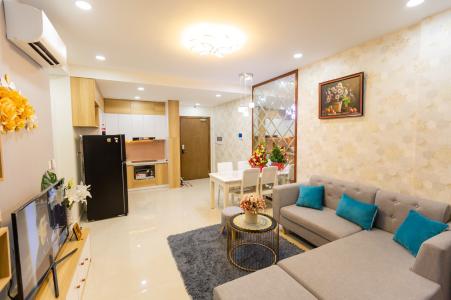 Phòng khách Masteri Millennium Quận 4 Căn hộ Masteri Millennium đầy đủ nội thất, hướng Đông Nam.