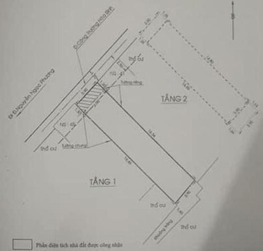 Thông tin nhà Bình Thạnh Nhà phố Bình Thạnh hướng Tây Bắc, vị trí mặt tiền ngay chợ.