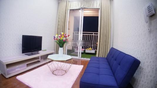 Phòng khách căn hộ The Botanica Căn hộ The Botanica nội thất đầy đủ, view thành phố sầm uất.