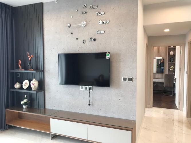 Phòng khách căn hộ Phú Mỹ Hưng Midtown Căn hộ tầng cao Phú Mỹ Hưng Midtown, nội thất cao cấp đầy đủ.