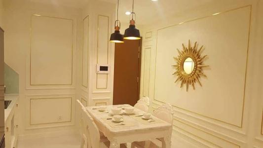 Phòng khách Căn hộ Vinhomes Central Park Căn hộ tầng 27 Vinhomes Central Park ban công hướng Tây Nam, nội thất đầy đủ