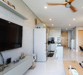 Phòng khách An Gia Skyline, Quận 7 Căn hộ An Gia Skyline tầng cao, ban công hướnvg Đông.