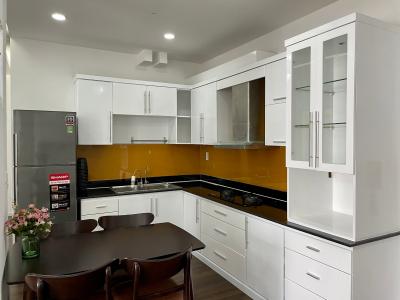 Phòng bếp căn hộ Sky Garden 3, Quận 7 Căn hộ Sky Garden 3 tầng 6, view cây xanh thoáng mát trong lành.