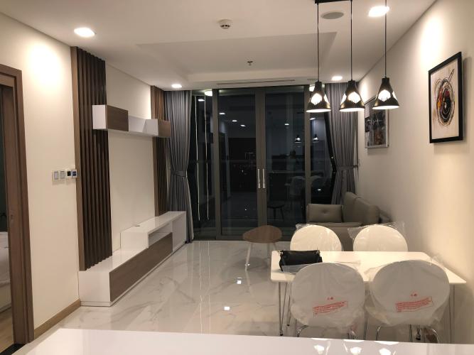 Phòng khách Vinhomes Central Park Căn hộ Vinhomes Central Park, tầng trung đầy đủ nội thất