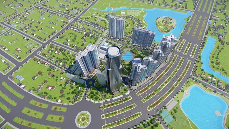 Toàn cảnh dự án Eco Green Saigon Căn hộ Eco Green Saigon đầy đủ nội thất, view Bitexco Quận 1.
