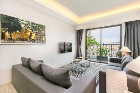 Phòng khách căn hộ Wilton Tower, Bình Thạnh Căn hộ Wilton Tower tầng 22 đầy đủ nội thất, tiện ích cao cấp.