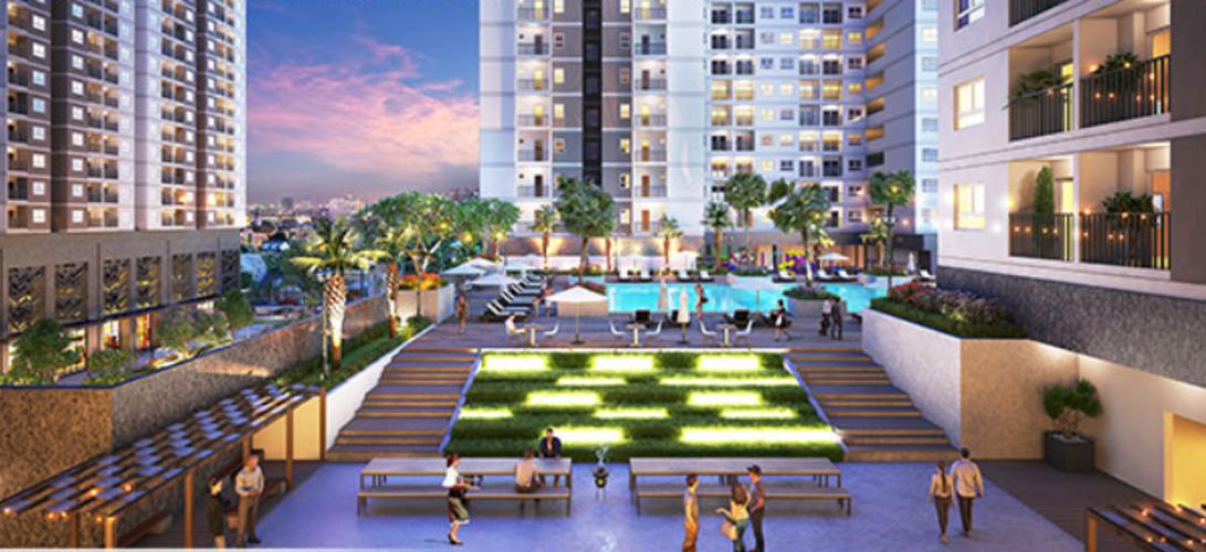Tiện ích Q7 Sài Gòn Riverside Căn hộ Q7 Saigon Riverside tầng trung, ban công hướng Tây.