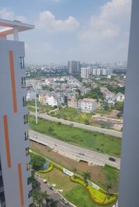 View ngoại khu từ phòng ngủ lớn căn 2pn Safira Bán căn hộ Safira Khang Điền phường Phú Hữu, Quận 9, diện tích 67.72m2