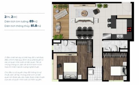 Layout Sky 89 An Gia Căn hộ Sky 89 An Gia tầng cao, nội thất cơ bản.
