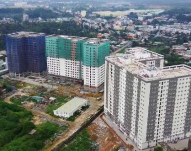 Topaz Home 2, Quận 9 Căn hộ Topaz Home 2 tầng trung, ban công hướng Tây Bắc.