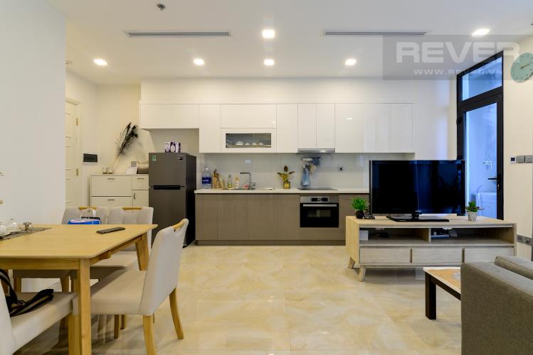 Phòng Khách Bán căn hộ Vinhomes Golden River 1PN tầng cao, đầy đủ nội thất, view sông thoáng mát