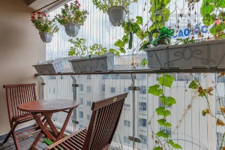 Ban công căn hộ The Gold View Căn hộ The Gold View quận 4, nội thất đầy đủ view thoáng mát