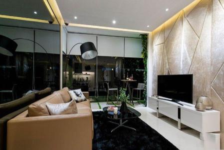 Phòng khách River Panorama Quận 7 Căn hộ River Panorama nội thất cơ bản, ban công đón gió.