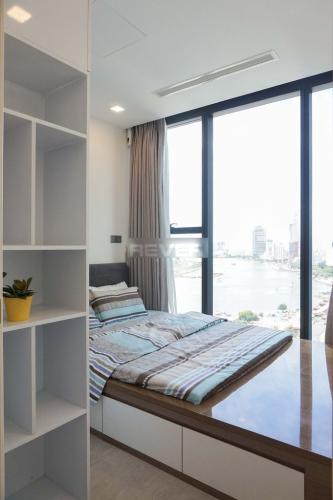 Phòng ngủ căn hộ Vinhomes Golden River Căn hộ Vinhomes Golden River đầy đủ nội thất, view sông và thành phố.