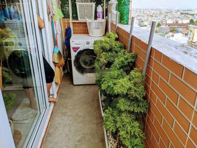 Ban công căn hộ chung cư Cửu long Căn hộ chung cư Cửu Long tầng 19 bàn giao đầy đủ nội thất.