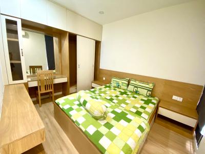 Phòng ngủ Masteri Millennium Quận 4 Căn hộ Masteri Millennium hướng Nam, đầy đủ nội thất.