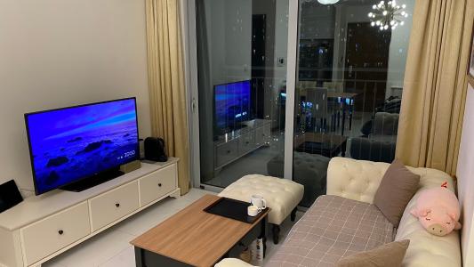 Phòng khách Căn hộ Vinhomes Central Park Căn hộ tầng 10 Vinhomes Central Park nội thất đầy đủ