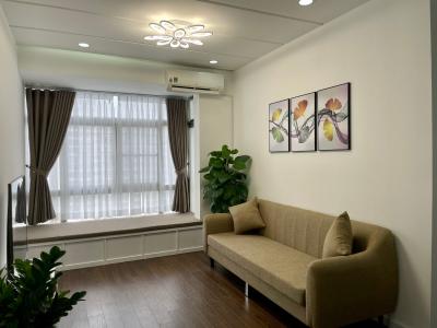 Phòng khách căn hộ Sky Garden 3, Quận 7 Căn hộ Sky Garden 3 tầng 6, view cây xanh thoáng mát trong lành.