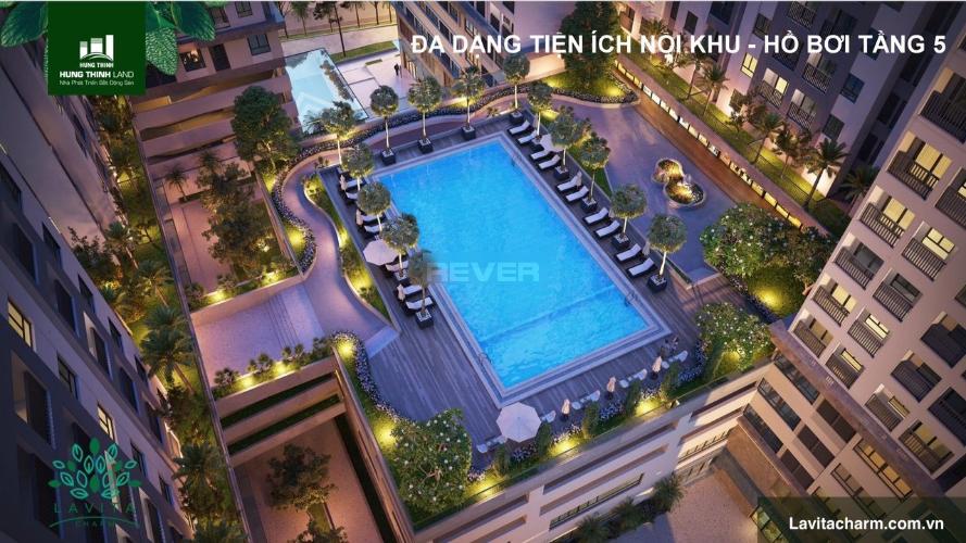 View nội khu Lavita Charm Thủ Đức Căn hộ Lavita Charm tầng cao, nội thất cơ bản, view Landmark 81.