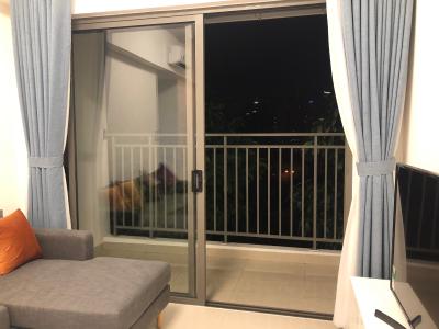 ban công hướng view  Căn hộ The Sun Avenue Căn hộ 3 phòng ngủ block 06 The Sun Avenue nội thất đầy đủ