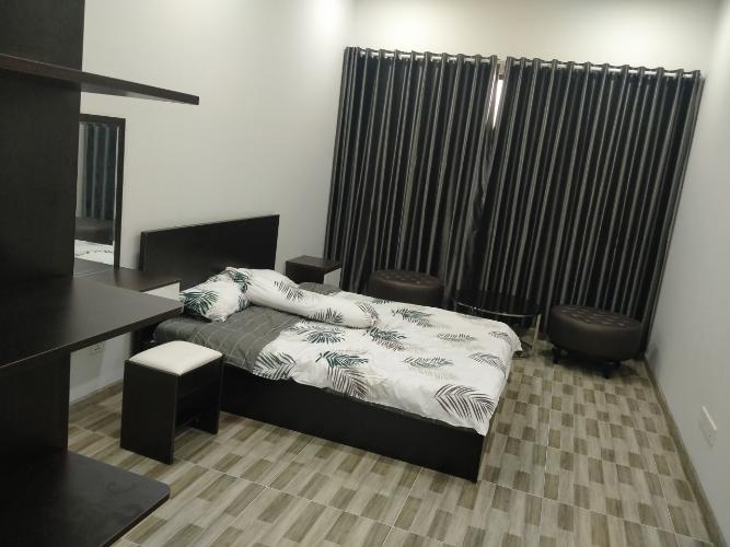 phòng ngủ căn hộ đảo kim cương Căn hộ Đảo Kim Cương tầng trung, đón view thành phố sầm uất.