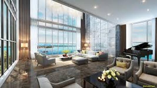 Penhouse dự án Precia quận 2 Căn hộ Penthouse Precia hướng Đông Nam, nội thất cơ bản.