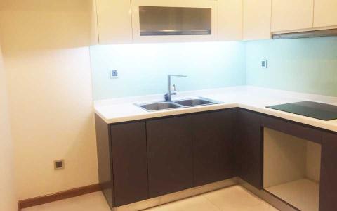 phòng bếp căn hộ Vinhomes Central Park Căn hộ tầng 27 Vinhomes Central Park ban công hướng Tây Nam, nội thất đầy đủ