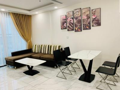 phòng khách căn hộ Sunshine City Saigon Căn hộ tầng 19 Sunshine City Sài Gòn đầy đủ nội thất hiện đại