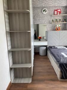 phòng ngủ căn hộ sài gòn mia Bán căn hộ Saigon Mia thiết kế hiện đại, nội thất đầy đủ.