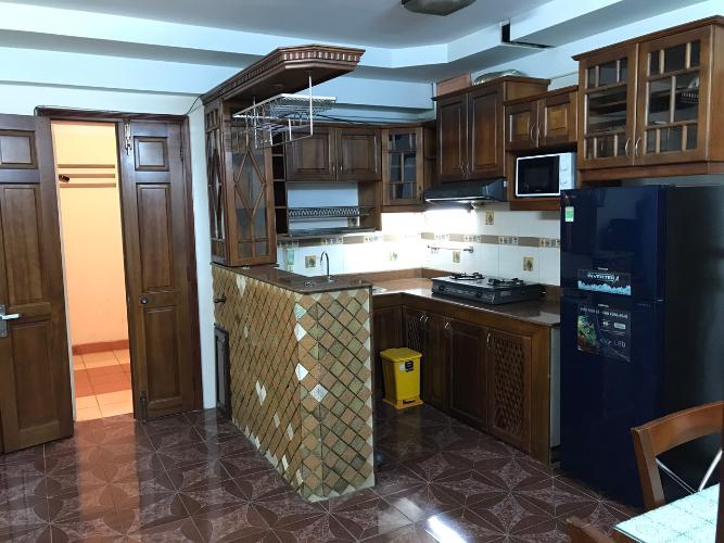 Phòng bếp căn hộ Miếu Nổi, Bình Thạnh Căn hộ Miếu Nổi tầng 14 cửa hướng Bắc, đầy đủ nội thất.