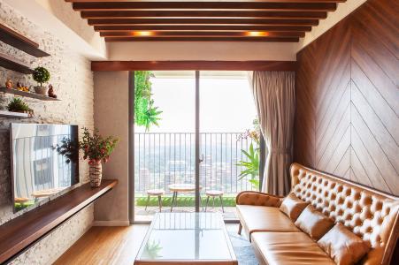 phòng khách căn hộ Masteri An Phú Căn hộ tầng cao Masteri An Phú view thành phố.