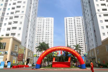 HQC Plaza, Bình Chánh Căn hộ HQC Plaza tầng trung, ban công hướng Đông Nam.