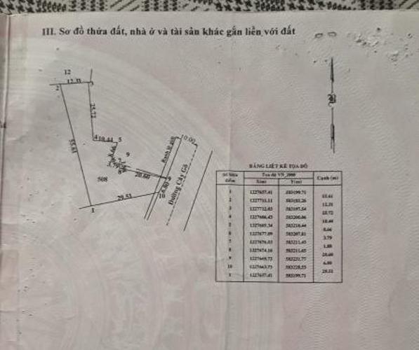 Đất nền Huyện Củ Chi Đất nền diện tích 860m2 hướng Đông Bắc, pháp lý đầy đủ.