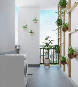 Nhà mẫu Picity High Park, Quận 12 Căn hộ Picity High Park tầng trung, bàn giao nội thất cơ bản.