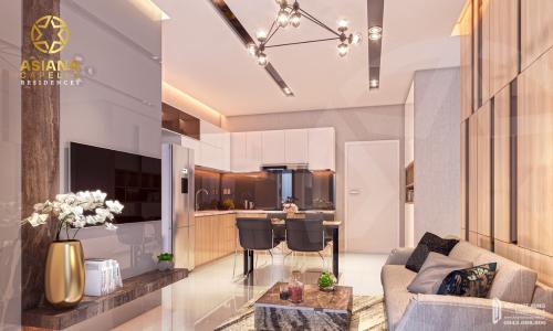 Phối cảnh Asiana Capella Quận 6 Căn hộ Asiana Capella 2 phòng ngủ, hướng Đông Nam, ban công rộng.