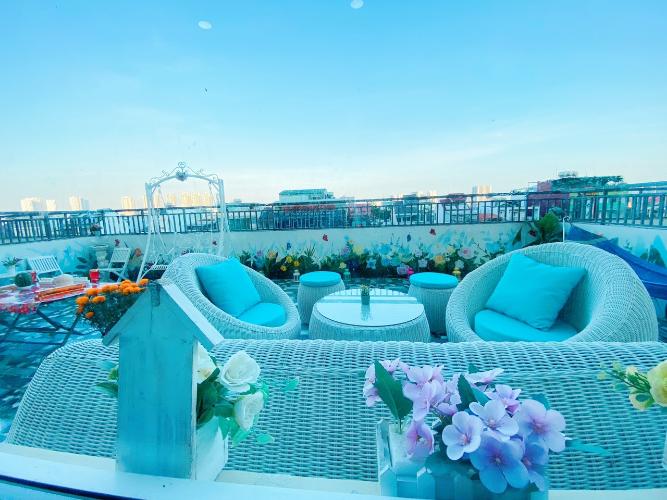 Sân thượng khu căn hộ SAIGON MIA Bán căn hộ Saigon Mia 2 phòng ngủ, diện tích 65m2, đầy đủ nội thất