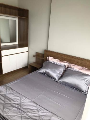 phòng ngủ căn hộ Masteri An Phú Căn hộ tầng cao Masteri An Phú, view thành phố.