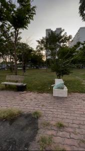 Nội khu chung cư Bình Khánh, Quận 2 Căn hộ chung cư Bình Khánh tầng trung, ban công hướng Bắc.