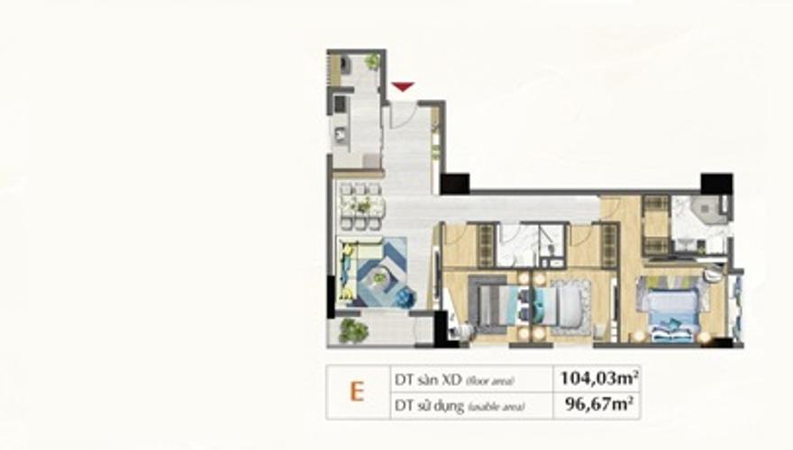 Layout căn hộ Saigon South Residences Căn hộ Saigon South Residences tầng trung, đầy đủ nội thất