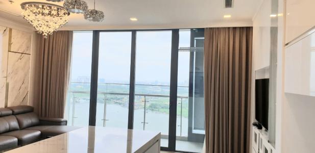 phòng khách Vinhomes Golden River Căn hộ Vinhomes Golden River tầng trung, nội thất đầy đủ