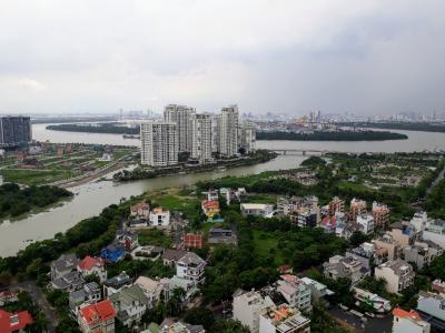 View Căn hộ THE SUN AVENUE Cho thuê căn hộ The Sun Avenue tầng cao, diện tích 75.6m2 - 2 phòng ngủ, nội thất cơ bản