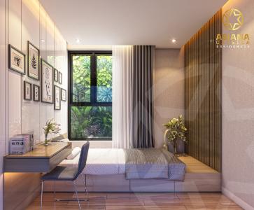 Phòng ngủ căn hộ Asiana Capella , Quận 6 Căn hộ Asiana Capella tầng trung mát mẽ, nội thất cơ bản.