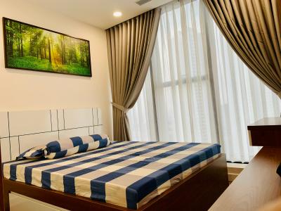 phòng ngủ căn hộ Sunshine City Saigon Căn hộ tầng 19 Sunshine City Sài Gòn đầy đủ nội thất hiện đại