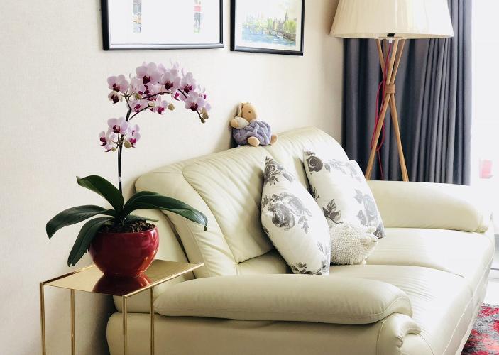 Phòng khách căn hộ Lexington Residence, Quận 2 Căn hộ tầng 12 Lexington Residence hướng Tây Bắc, đầy đủ nội thất.