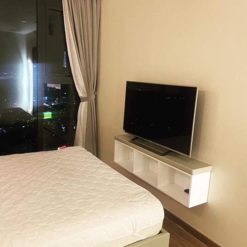 Phòng ngủ căn hộ Eco Green Saigon, Quận 7 Căn hộ Eco Green Saigon hướng Đông Nam, view thành phố tuyệt đẹp.