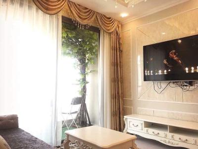 Phòng khách căn hộ The Gold View Bán căn hộ tầng cao, nội thất đầy đủ The Gold View