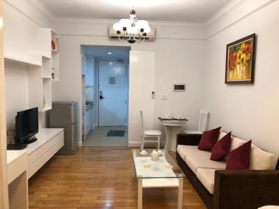 Phòng khách The Manor, Bình Thạnh Căn hộ Officetel The Manor tầng trung, view thành phố.