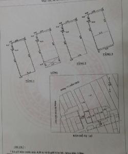 Bản vẽ nhà phố Quận 5 Nhà phố Quận 5 hướng Tây Nam gồm 1 trệt 3 lầu, sổ hồng riêng.