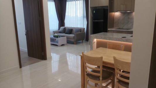 Phòng khách Kingdom 101, Quận 10 Căn hộ Kingdom 101 tầng trung, ban công view thành phố.